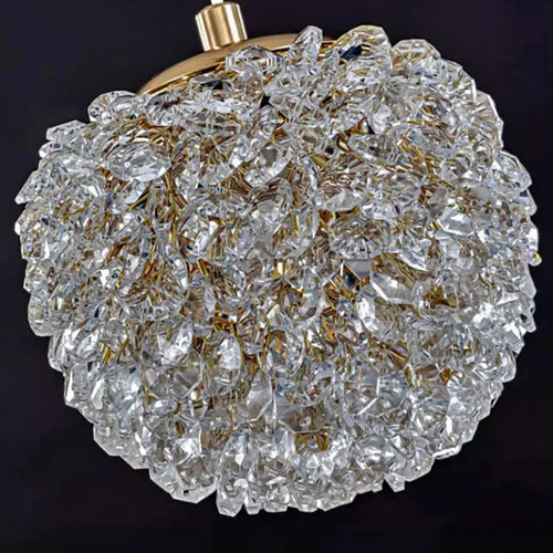 lustre boule de cristal design artistique de luxe moderne - vue 7 sur 6