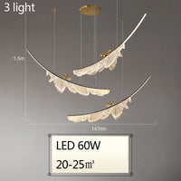 lustre design artistique en plumes et fil métallique ajustable