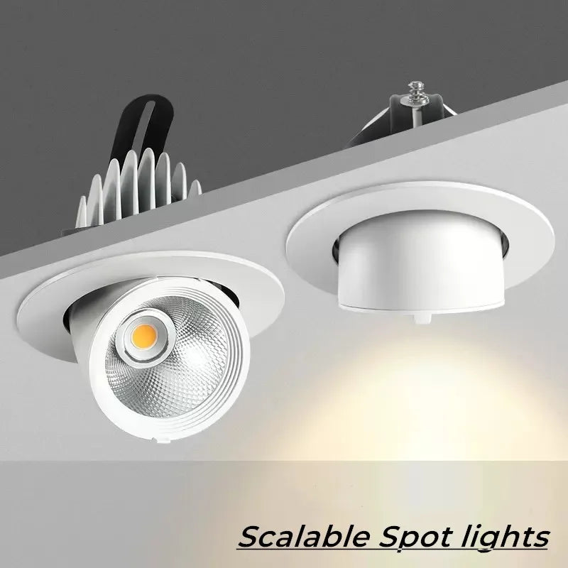 spot led encastré pour éclairage intérieur moderne - vue 5 sur 6