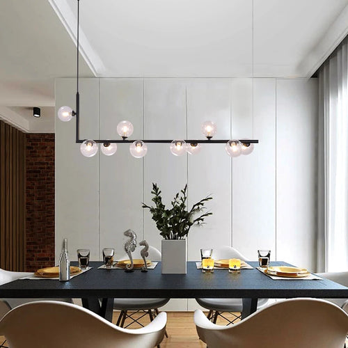 lustre linéaire moderne pour décoration intérieure et table - vue 3 sur 10