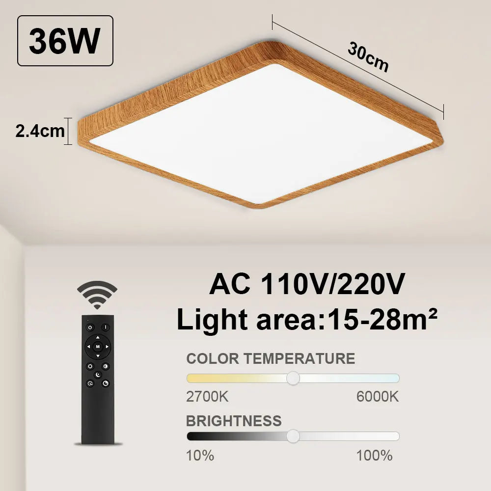 Tuya Smart LED plafonnier App commande vocale Alexa Google télécommande plafonniers carrés salon chambre éclairage - vue 8 sur 22