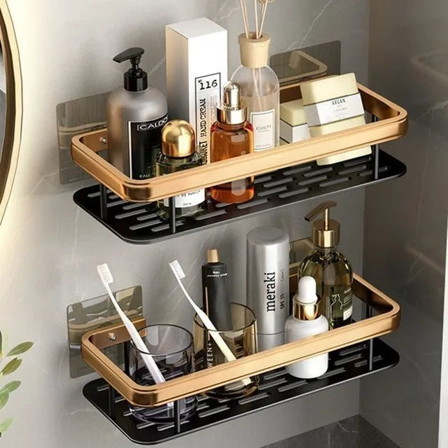 étagères murales de luxe antirouille pour accessoires de bain - vue 12 sur 17