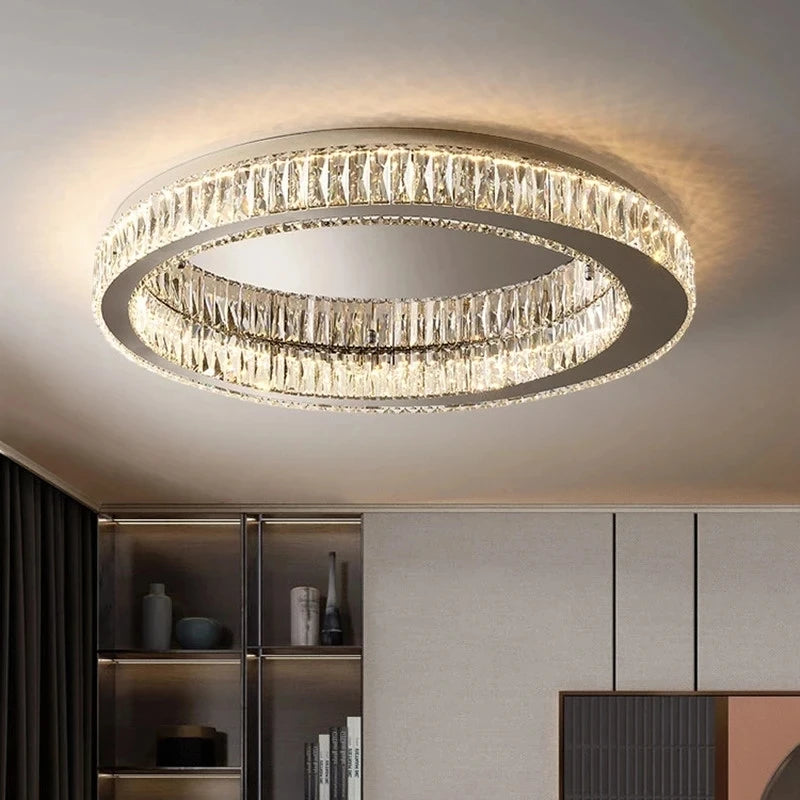 2024 Originality Personality Luxury Crystal Chandelier Lighting For Living Room Bedroom Study Crystal Ceiling Lamp - vue 1 sur 12