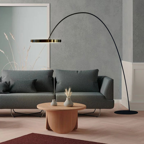 lampadaire led dimmable design nordique c anneau pour décoration maison - vue 3 sur 12