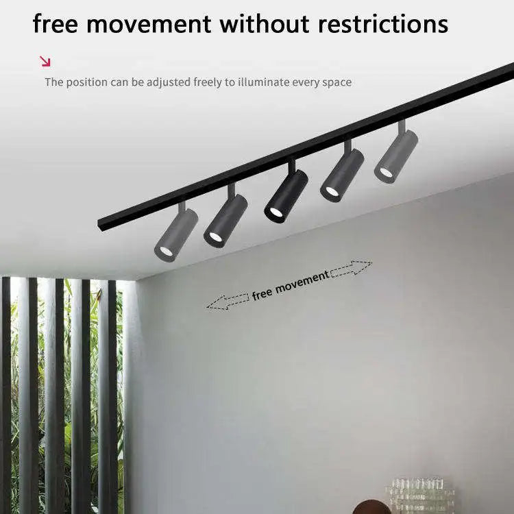 rail d éclairage magnétique moderne pour intérieur en aluminium - vue 2 sur 28
