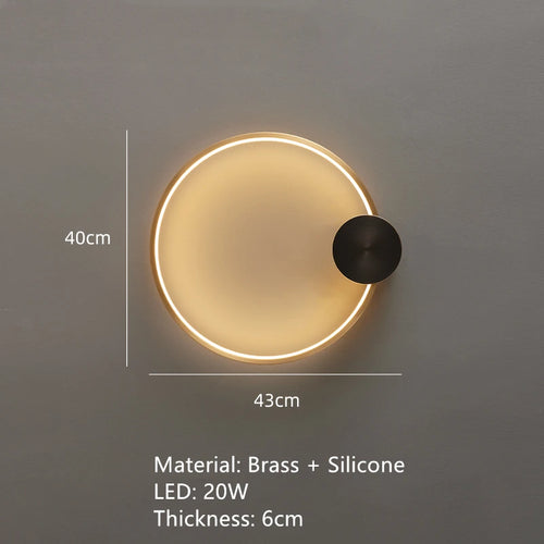 applique murale led en laiton style art déco pour intérieur moderne - vue 19 sur 23