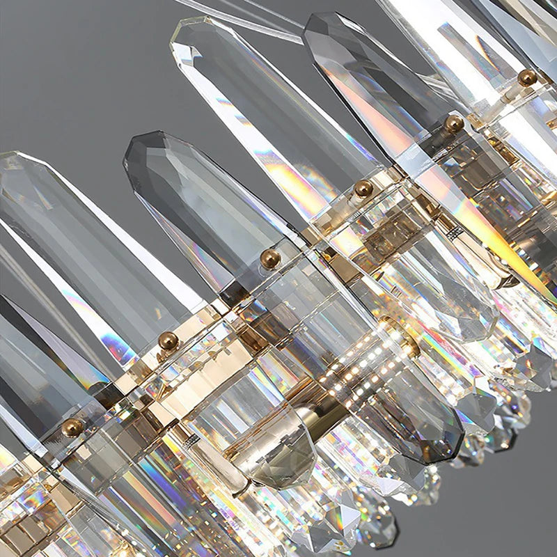 lustre led de luxe en cristal k9 à intensité variable pour noël - vue 9 sur 11
