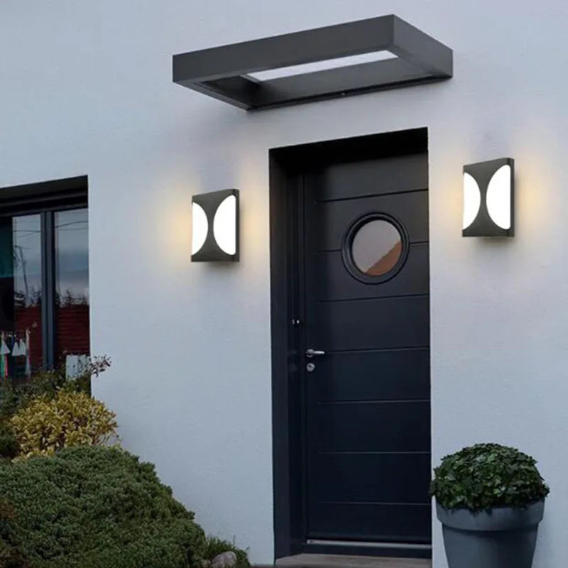 Applique murale extérieure de rue lampe étanche balcon lampe de jardin à LED couloir allée escalier Terrance applique luminaire - vue 6 sur 10