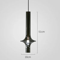 suspension en verre design nordique moderne pour décoration intérieure