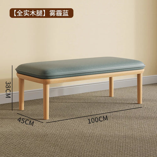 tabouret en velours moderne nordique pouf unique et peu encombrant - vue 25 sur 24