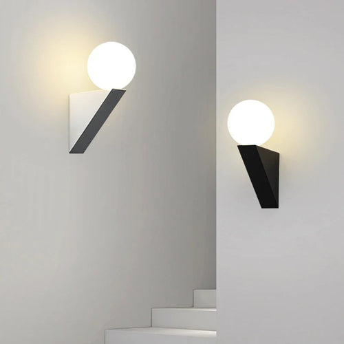 applique murale moderne en verre pour intérieur avec éclairage led - vue 2 sur 8