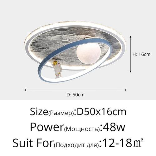 plafonnier led rond pour éclairage intérieur moderne - vue 11 sur 12