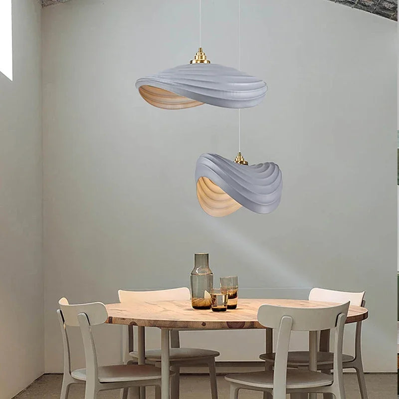 lustre wabi sabi éclairage décoratif pour intérieur moderne - vue 4 sur 18