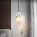 suspension en marbre véritable avec fil de cuivre réglable 	 style