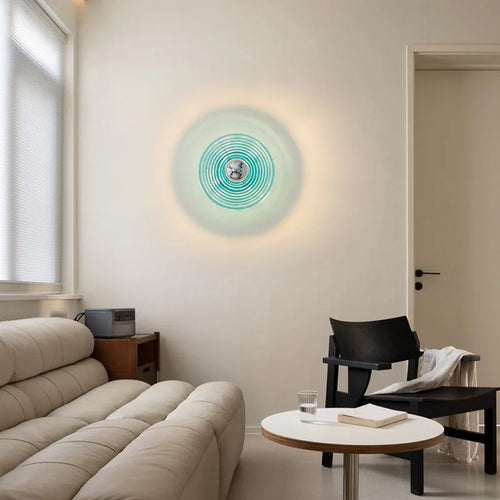 applique murale en verre ondulé pour allée entrée escalier - vue 6 sur 9