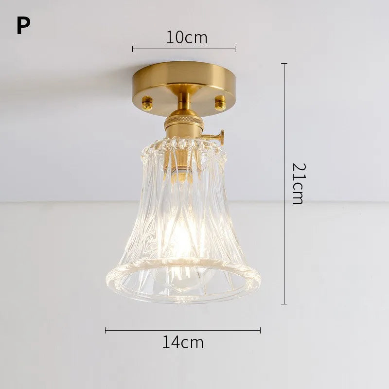 lustre vintage japonais en verre pour balcon et entrée - vue 26 sur 29