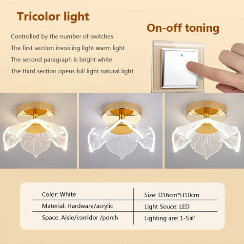 plafonnier led moderne en acrylique pour décoration intérieure - vue 14 sur 18