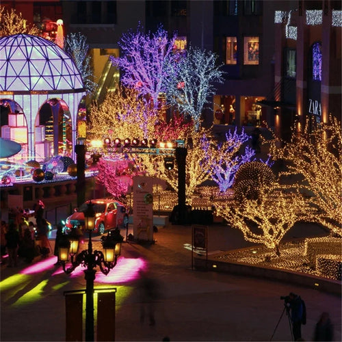 guirlande lumineuse led pour décoration intérieur extérieur festive - vue 4 sur 9