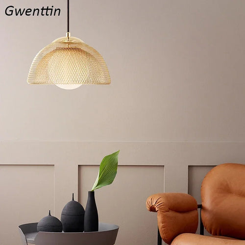 lustre créatif en métal doré style art déco pour intérieur - vue 5 sur 8