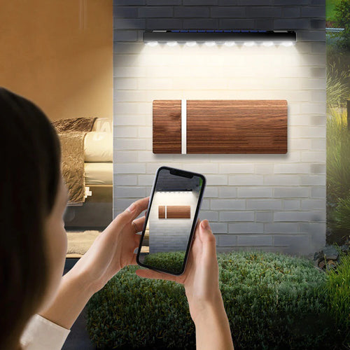 applique murale solaire à led pour jardin extérieur éclairage ambiance décoratif - vue 9 sur 9