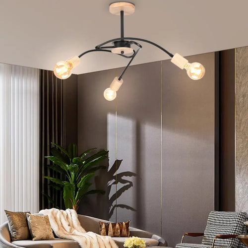 lustre sputnik moderne style industriel pour intérieur élégant - vue 2 sur 19