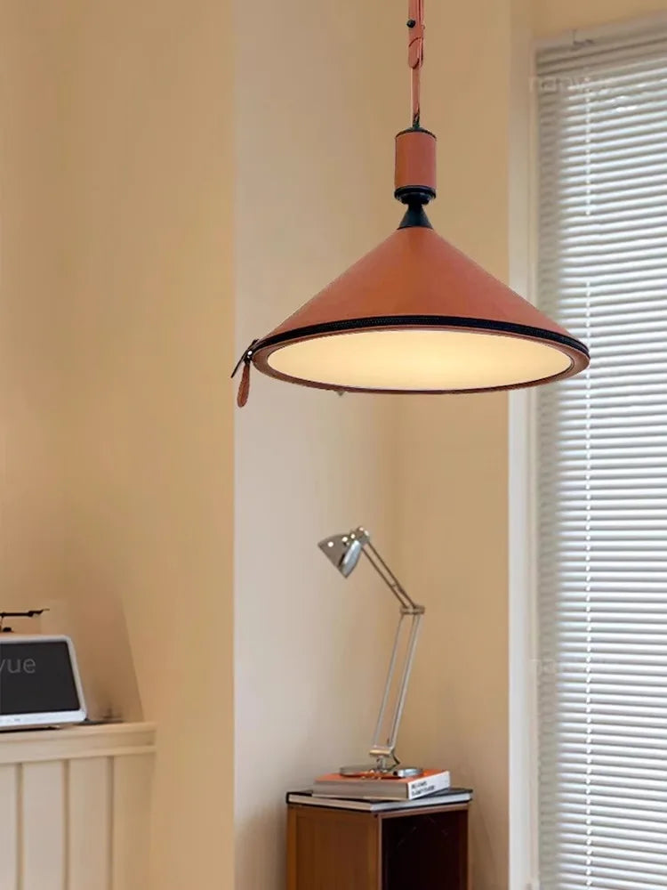 suspension minimaliste moderne en cuir de luxe - vue 4 sur 18