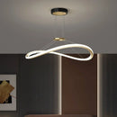 lustre moderne à led pour décoration intérieure réglable