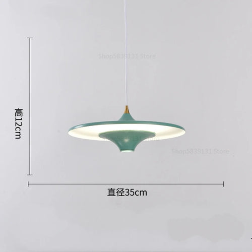 suspension led modernes simples et créatives nordiques - vue 10 sur 14