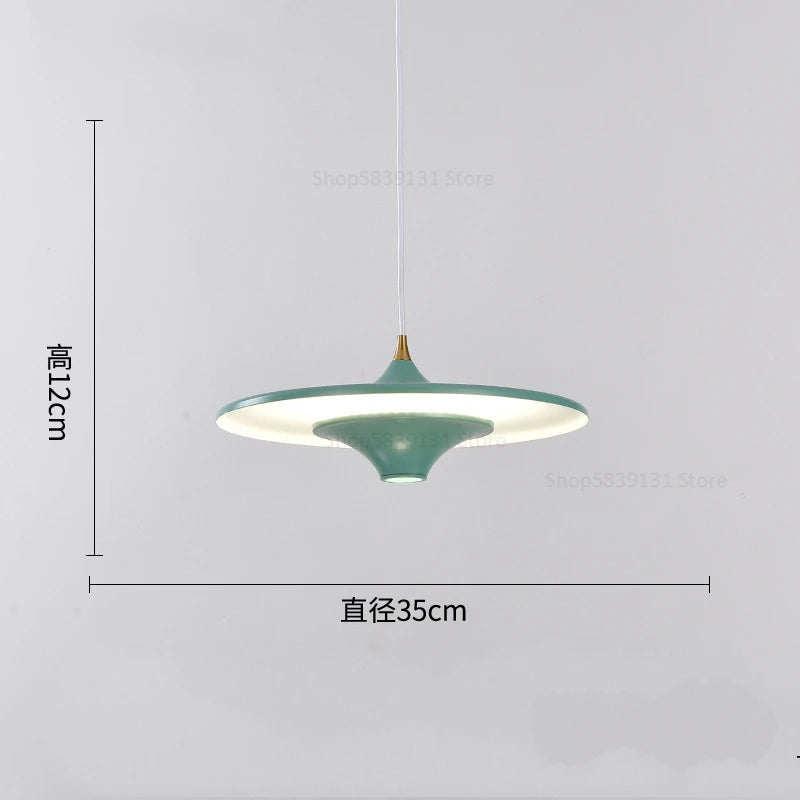suspension led modernes simples et créatives nordiques - vue 9 sur 14