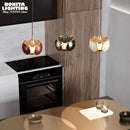 suspension nordique à led avec lentille scarabée relevable décoratif