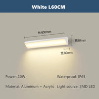 applique murale led minimaliste éclairage extérieur pour jardin et balcon