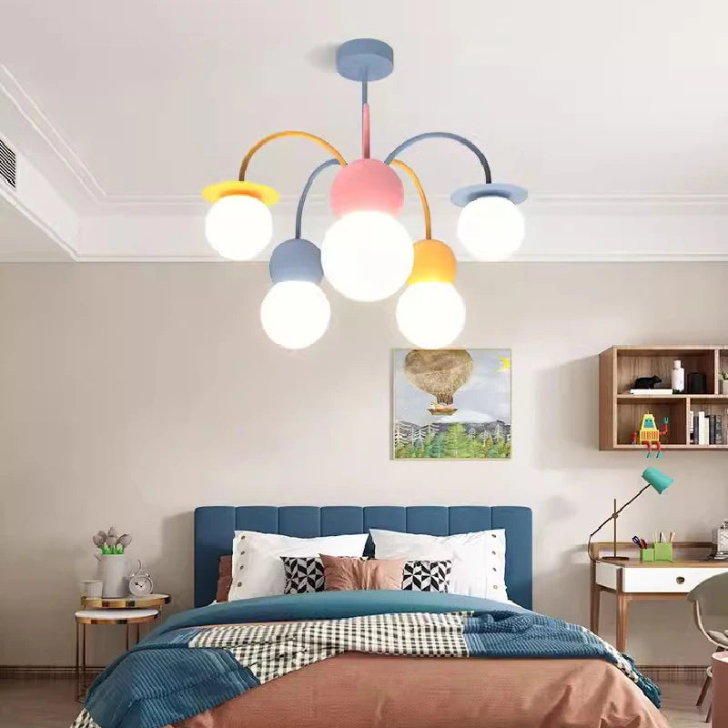 plafonnier happy planet led pour chambre d'enfant créatif et ludique - vue 2 sur 10