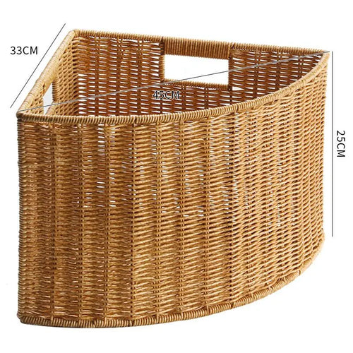panier dangle tissé pour linge et rangement maison - vue 11 sur 14