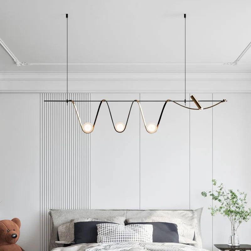 suspension créative minimaliste à led pour éclairage intérieur - vue 4 sur 9