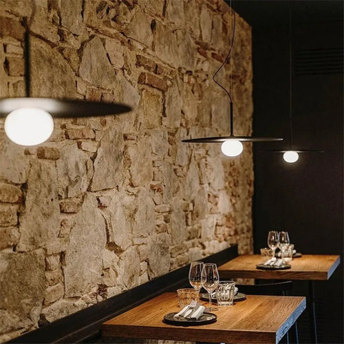 suspension tempo lampe en verre pour restaurant et hôtel - vue 2 sur 9