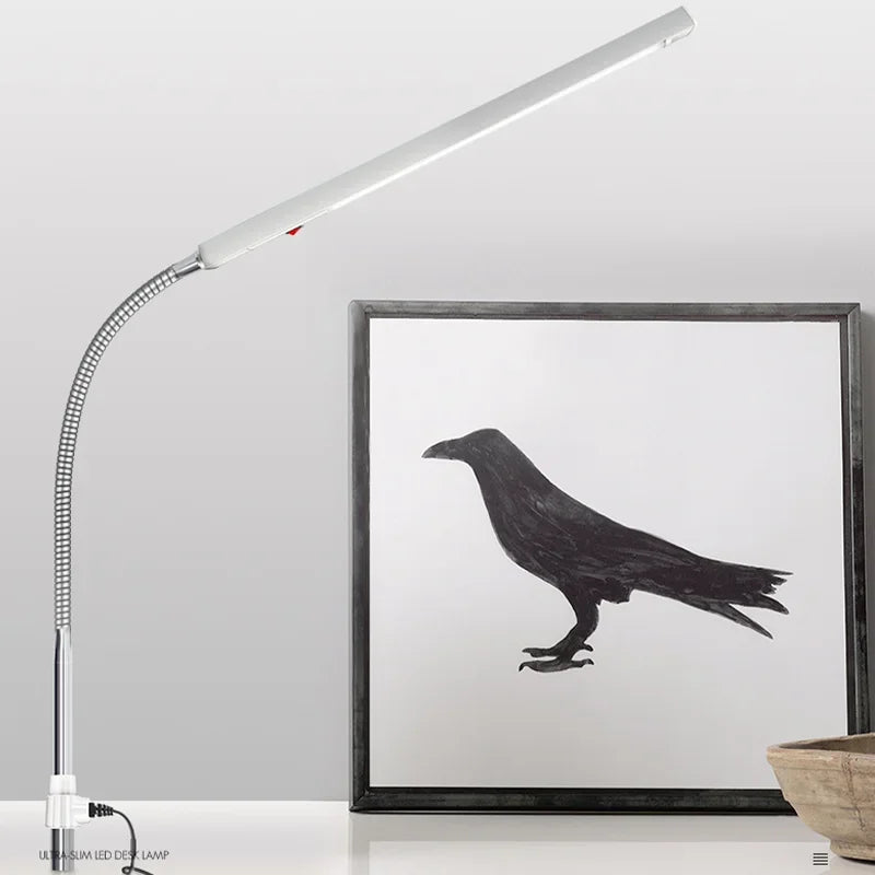 lampe de bureau en aluminium à led ultra mince rotative pour soins des yeux - vue 4 sur 7