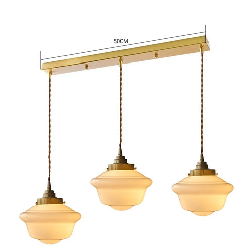 iwhd suspension led en verre et cuivre style nordique moderne - vue 20 sur 28