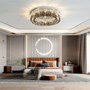 lustre moderne en cristal led design élégant pour décoration intérieure