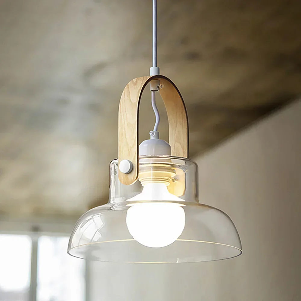 suspension design nordique moderne en verre décoration intérieure - vue 4 sur 9