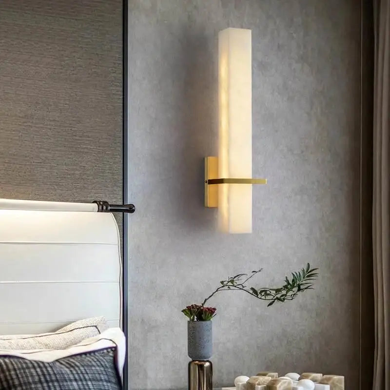 applique murale en cuivre léger lampe LED design moderne pour intérieur - vue 2 sur 7