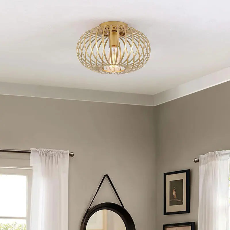 plafonnier moderne en fer style américain pour intérieur - vue 2 sur 7