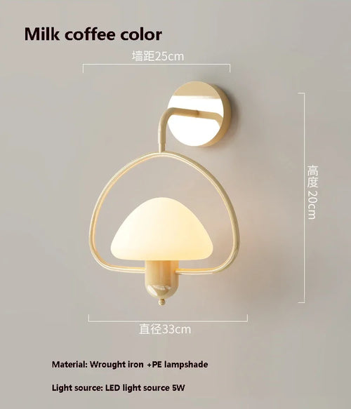 applique murale champignon led décoration intérieure moderne élégante - vue 9 sur 10