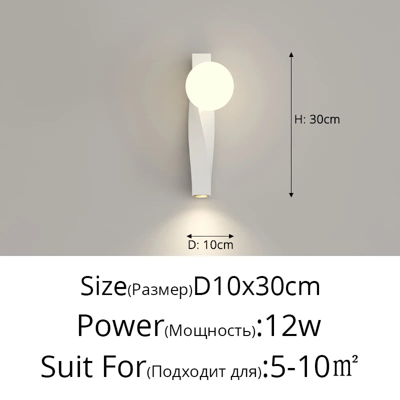 lampe de chevet murale en u anti-lumière bleue minimaliste - vue 17 sur 20