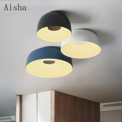 plafonnier nordique led pour éclairage intérieur moderne - vue 2 sur 15