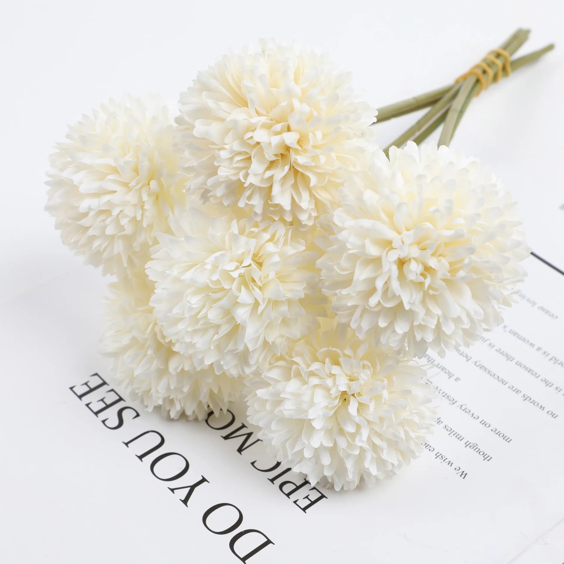 boule de chrysanthème artificielle pour décoration de mariage et fête - vue 10 sur 12