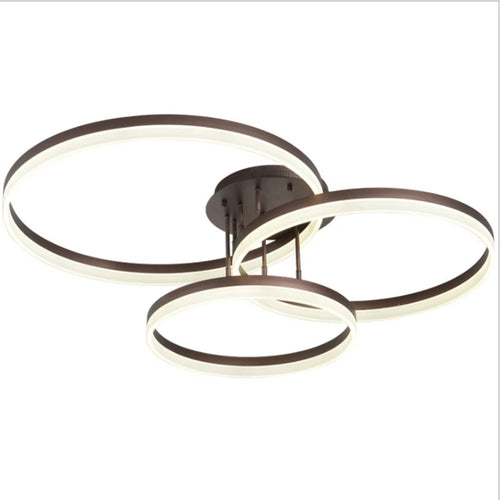 Modern LED super bright circular ceiling light in living room, Nordic restaurant light, minimalist bedroom ceiling light fixture - vue 6 sur 7