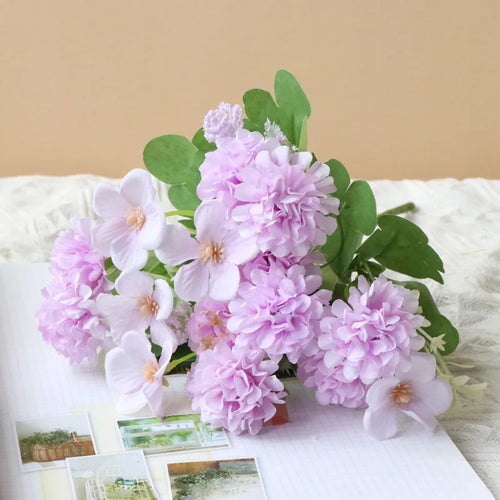 fleurs artificielles en soie pour mariage et décoration de jardin - vue 6 sur 8