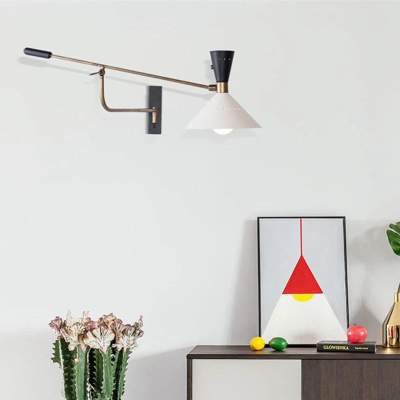 applique murale rétro nordique design pour éclairage intérieur décoratif - vue 3 sur 7