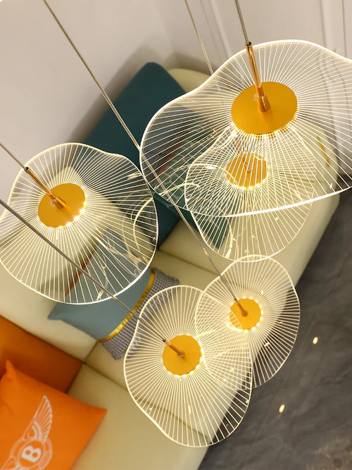 lustre moderne nordique pour décoration intérieure et grenier - vue 3 sur 16