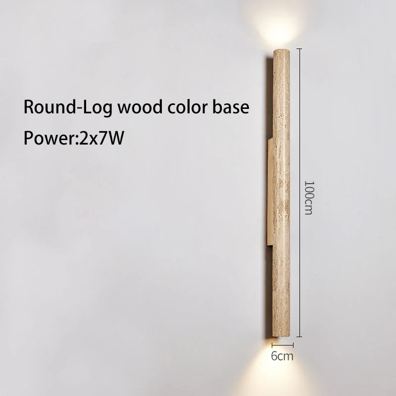 Applique murale longue Led en pierre - vue 10 sur 21